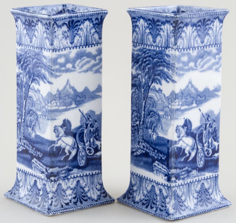 Vases Square Pair c1930s